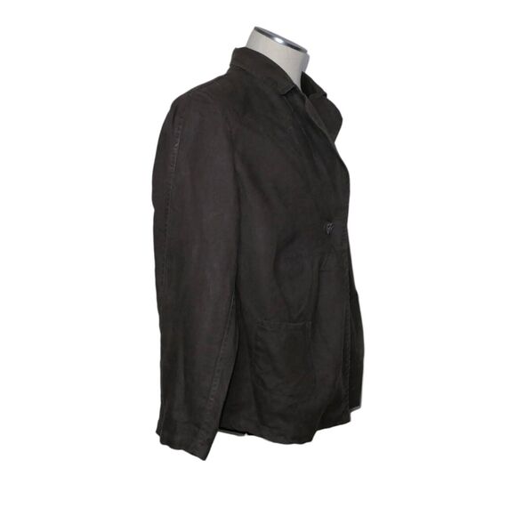Charter Club Woman 2XL 100% Linen Brown Blazer Jacker Brown Long Sleeve EUC - Picture 2 of 12